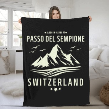 Discover passo del sempione switzerland motorcycle trip Fleece Blankets