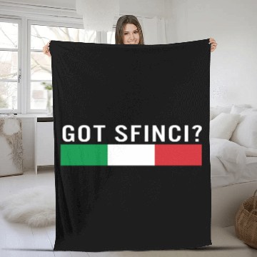 Discover Saint Joseph's Day Fleece Blankets, Sfinci Italy Flag Fleece Blankets,