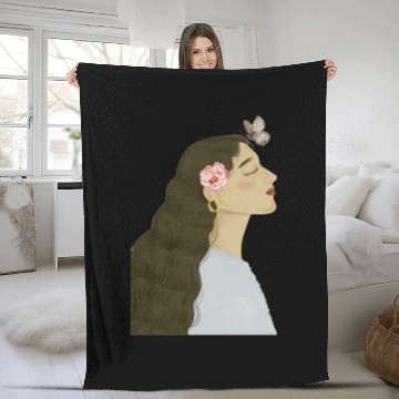 Discover summer pink natures Fleece Blankets