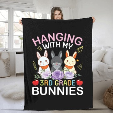Discover Teacher Happy Easter Day Hanging With My 3rd Grade Fleece Blankets