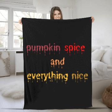 Discover pumpkin spice and everything nice Fleece Blankets