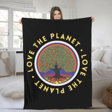 Discover Tree: detailed, relaxing, & positive Fleece Blankets