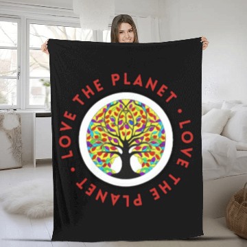 Discover Tree: detailed, relaxing, & positive Fleece Blankets