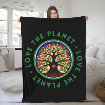Discover Tree: detailed, relaxing, & positive Fleece Blankets
