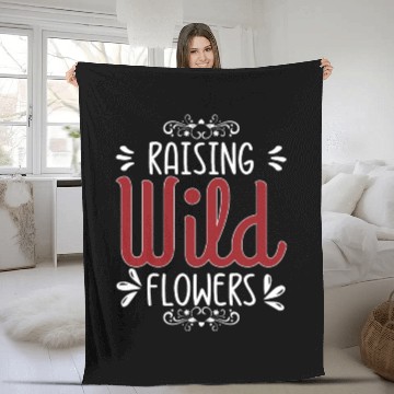 Discover Raising Wild Flowers Fleece Blankets