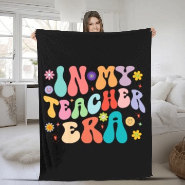 Discover In My Teacher Era First Day Back To School Fleece Blankets