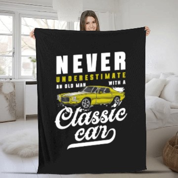 Discover Classic Car Classic Old School Fleece Blankets
