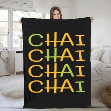 Discover Chai Tea Coffee Latte Lover Fleece Blankets