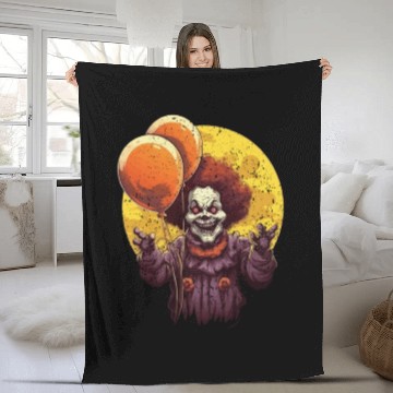 Discover Balloon Halloween Trick Or Treat Spooky Boo Ghost Fleece Blankets