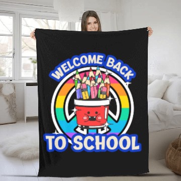Discover Welcome back to school Fleece Blankets