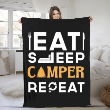 Discover Camper life Fleece Blankets
