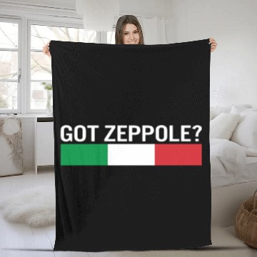Discover Saint Joseph's Day Fleece Blankets, Got Zeppole Italy Flag
