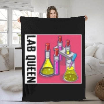 Discover Science Fleece Blankets, Lab Queen Fleece Blankets, Medicine Medical