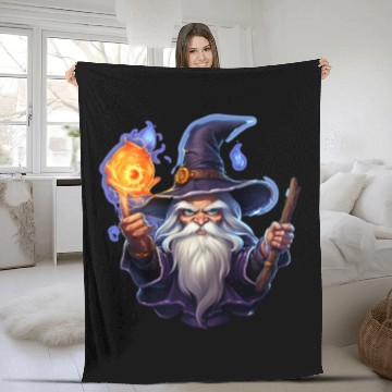 Discover wizard Fleece Blankets
