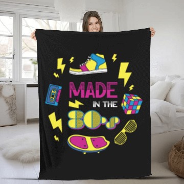 Discover 80's The 80s Music Fleece Blankets