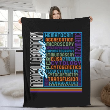 Discover Science Fleece Blankets, Medical Laboratory Fleece Blankets, Medicine
