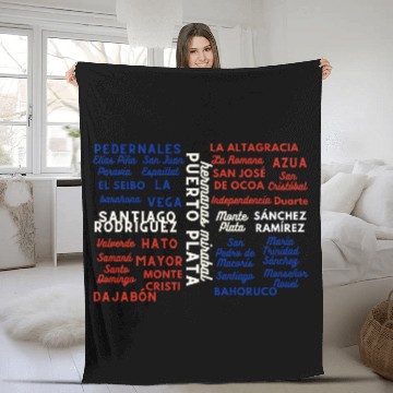 Discover Dominican Cities: Provincias Dominican Republic Fleece Blankets