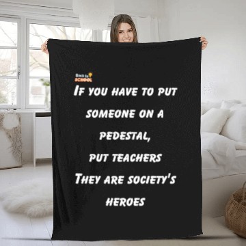 Discover Back to School Quotes Fleece Blankets