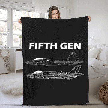Discover FIFTH GEN | F-22 F-35 Fleece Blankets