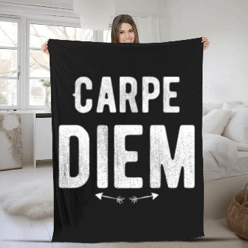 Discover Carpe diem - Seize the Day Fleece Blankets
