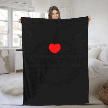 Discover I heart love my baby boy Fleece Blankets