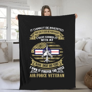 Discover F105 Air Force Veteran Fleece Blankets