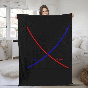 Discover It's all about supply and demand, economics Fleece Blankets