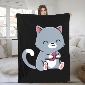 Discover Cat Sweet Potato Fleece Blankets