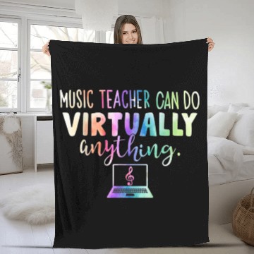 Discover Music Teacher Can Do Virtually Anything Fleece Blankets