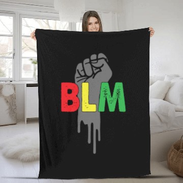 Discover Blm Black History Month Fleece Blankets