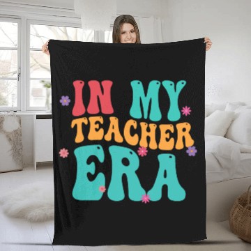 Discover In My Teacher Era Fleece Blankets