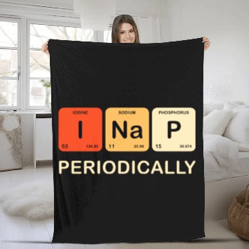 Discover Chemistry Funny Science Joke Fleece Blankets