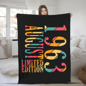 Discover august 1963 Anniversary august 1963 august Fleece Blankets