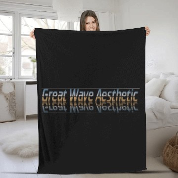 Discover Great Wave Aesthetic Fleece Blankets