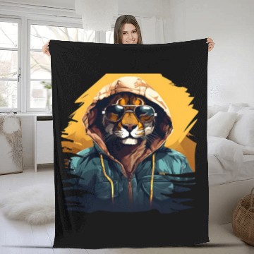 Discover Mountain Lion Street Style | Mountain Lion Lovers Fleece Blankets