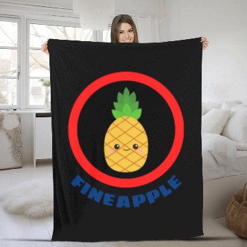Discover Fineapple Pineapple Pun Fleece Blankets