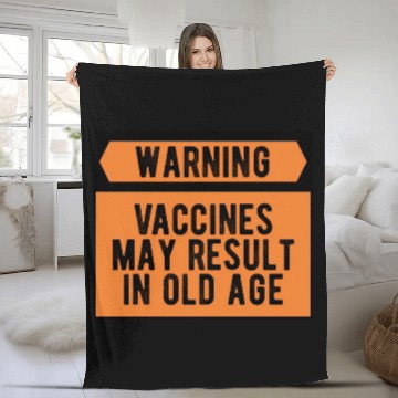 Discover Vaccines Work Funny Sarcastic Medical Science Fleece Blankets
