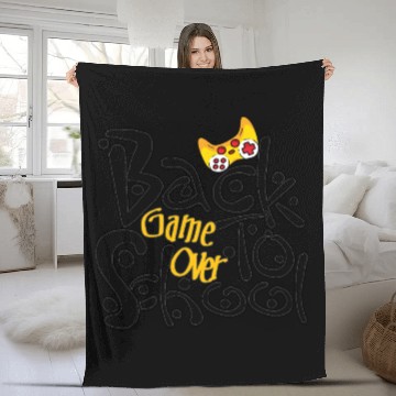 Discover back to school game over Fleece Blankets