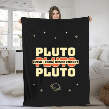 Discover Pluto Never Forget Fleece Blankets