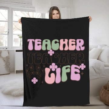 Discover Teacher Life Fleece Blankets