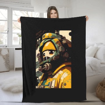 Discover Big Kid In Space Fleece Blankets