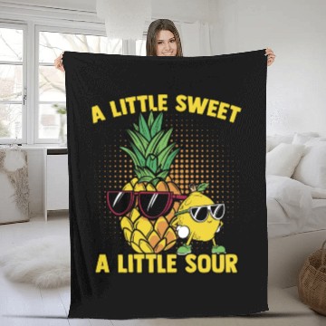Discover A Little Sweet A Little Pineapple And Lemon For Fleece Blankets