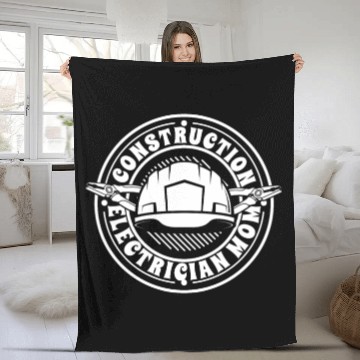 Discover Electrician Construction Electrician Fleece Blankets