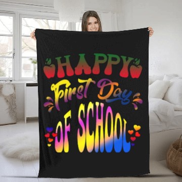 Discover Happy Last Day Of School Teacher Student Graduatio Fleece Blankets