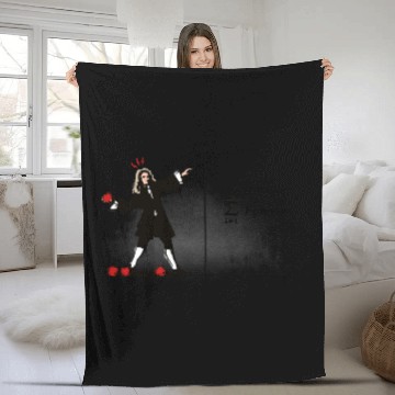 Discover Newton Bombs Funny Physics Science Banksy Street Fleece Blankets