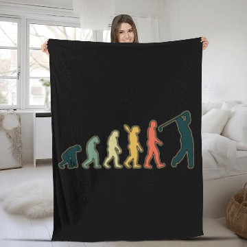 Discover Golf Player Evolution Golf Club Golfer Golf Fleece Blankets