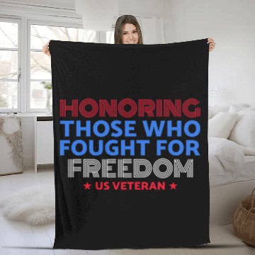 Discover American Veteran | US Veteran | Military Veteran Fleece Blankets