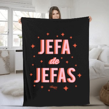Discover Chingona Inc Jefa De Jefas Blue Small Fleece Blankets