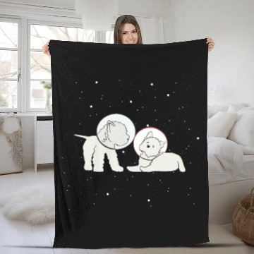 Discover Space corgis classic Fleece Blankets