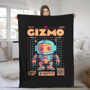 Discover Gizmo Mecha Fleece Blankets